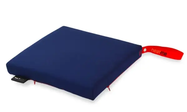 Blue heatme heated cushion Blue heatme heated cushion